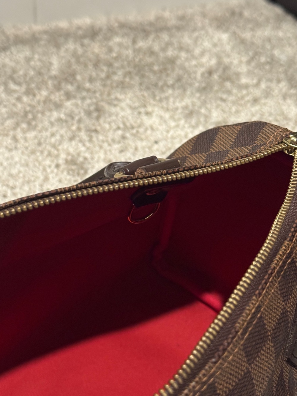 Louis Vuitton Speedy 25 Damier Ebene with strap - Monogrammed “MC” - Picture 3 of 7